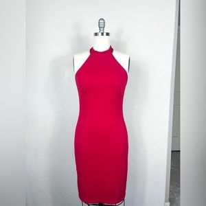 Great Condition Vintage late 90s Express Red Halter Dress.